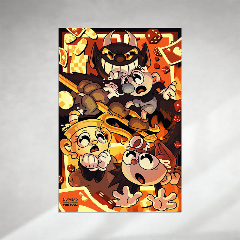 Cuphead Devils Pawn Wall Art